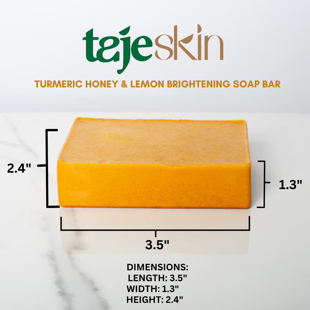 Turmeric Honey & Lemon Brightening Soap Bar - Táje Skin